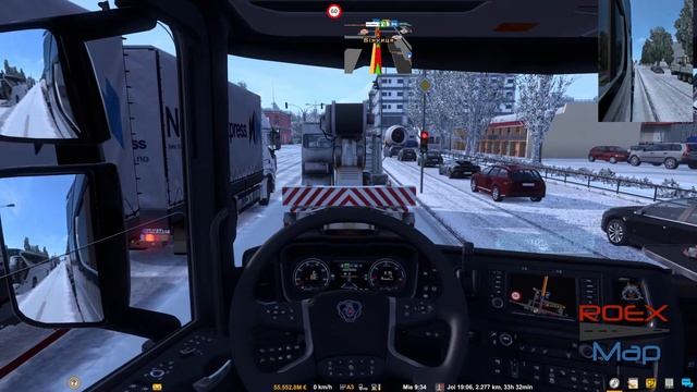 ETS2 - The winter is here! Frosty 9.4 and stuff смотреть онлайн