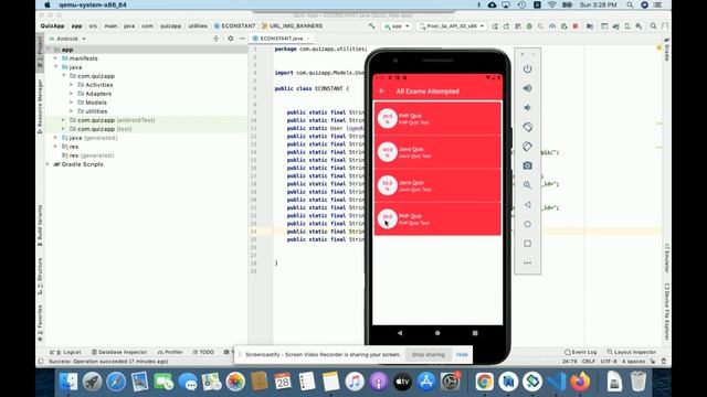 Quiz App | Android Project Tutorial | Android CRUD Project смотреть онлайн