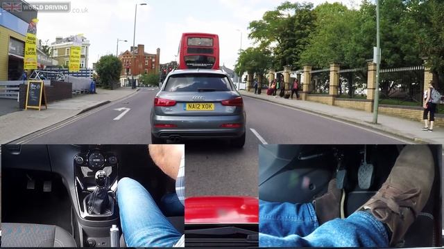 Clutch Control in Traffic Uphill - How to Drive a Manual Car in Start, Stop Traffic смотреть онлайн