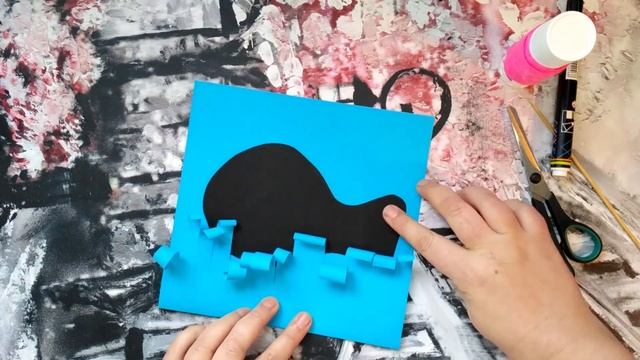 Кит (поэтапный урок аппликации № 13) смотреть онлайн