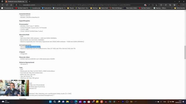 PROMOÇÃO NOTEBOOK - LENOVO 3i - COM PLACA DE VIDEO DEDICADA - NVIDIA MX330 | por gillemos / PT-BR смотреть онлайн