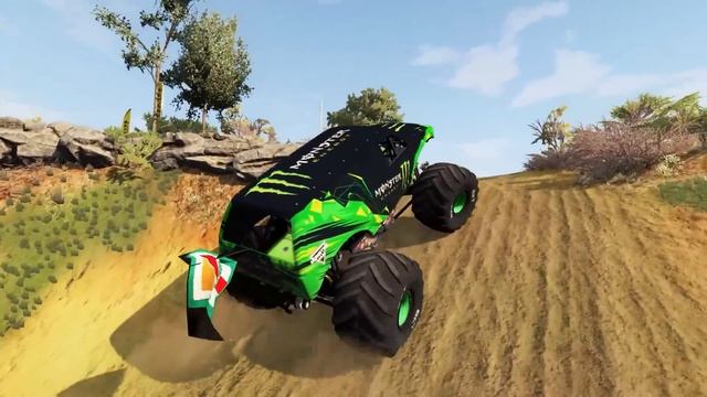 Monster Truck Madness #15 | Long Jumps and Crashes | BeamNG Drive - Griff's Garage смотреть онлайн