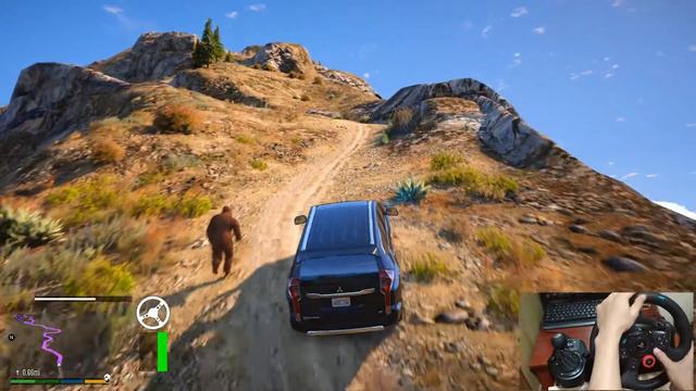 Driving Pajero Sport Ke Gunung Tertinggi - Grand Theft Auto 5 - Logitech G29 смотреть онлайн