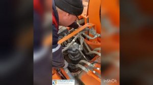Монтаж гидролинии на экскаватор Doosan