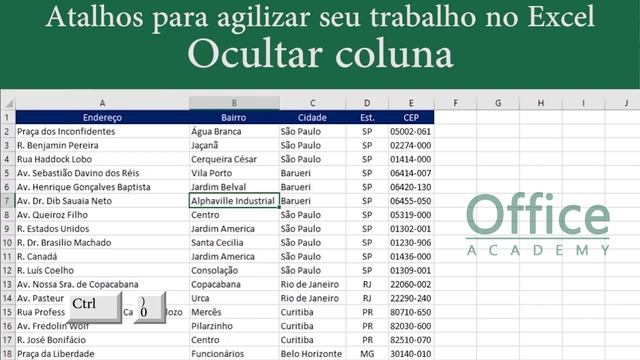 Atalhos para agilizar seu trabalho no Excel | Office Academy смотреть онлайн