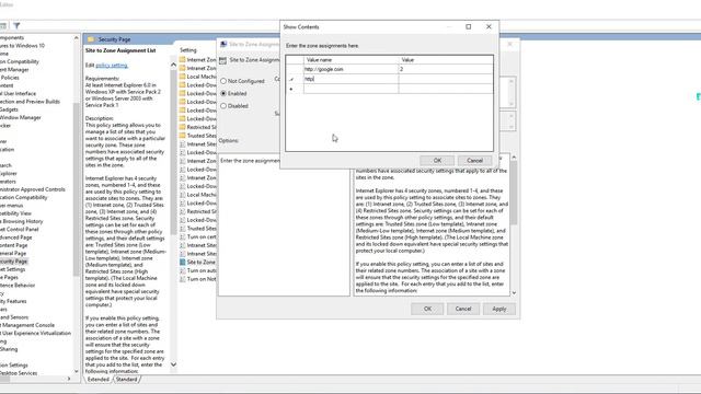 How To Add Trusted Website In Internet Options Security Zone Using Group Policy Windows Server 2019