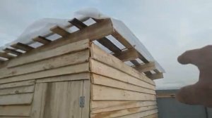 мини-мини ферма для нашей птицы. Быстро и бюджетно возводим сарайку.