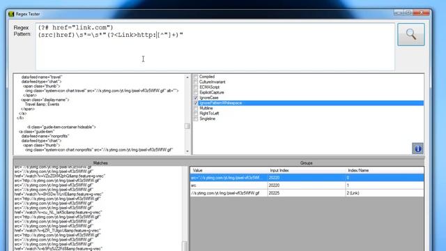Finding links in HTML using .net regex смотреть онлайн