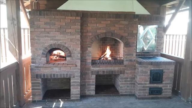 Комплекс Русская- барбекю-коптильня г. Минск печник Шинкевич Женя смотреть онлайн