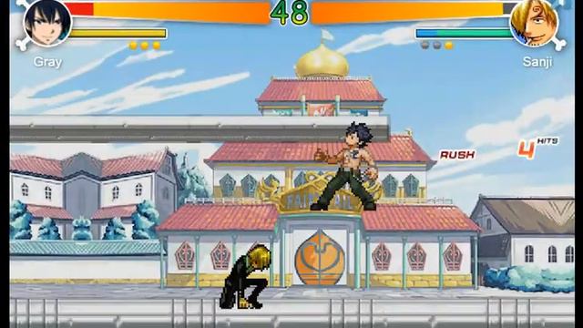 [Fairy Tail vs One Piece ver 1.2] - Gray Fullbuster vs Sanji смотреть онлайн