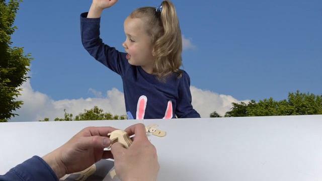 3Д деревянный конструктор головоломка Носорог. 3D Wood constructor. смотреть онлайн