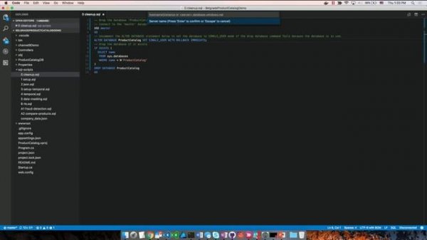 SQL Server Extension for Visual Studio Code