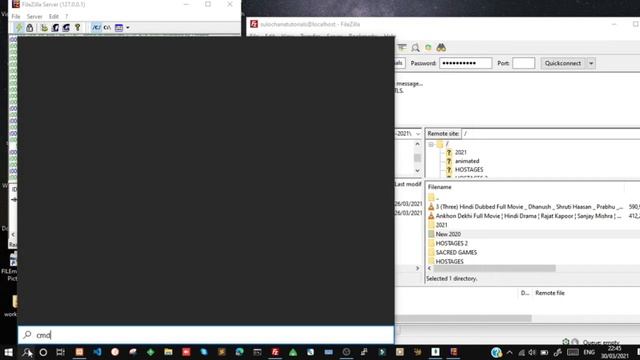 FileZilla FTP Server In Xampp | Creating FTP User  FTP User Files Access | Connecting With Internet