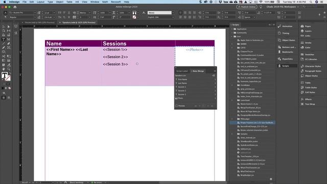 InDesign How-To: Use Data Merge in a Table Using a Script (Video Tutorial) смотреть онлайн