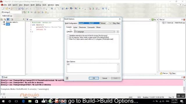 C-Free 5.0 - Fix mingw error: No such file or directory смотреть онлайн