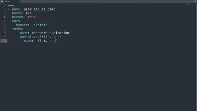 User password expiration - Ansible module user смотреть онлайн