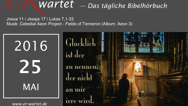Bibellese 25.05.2016: Josua 11 / Jesaja 17 / Lukas 7,1-33 смотреть онлайн