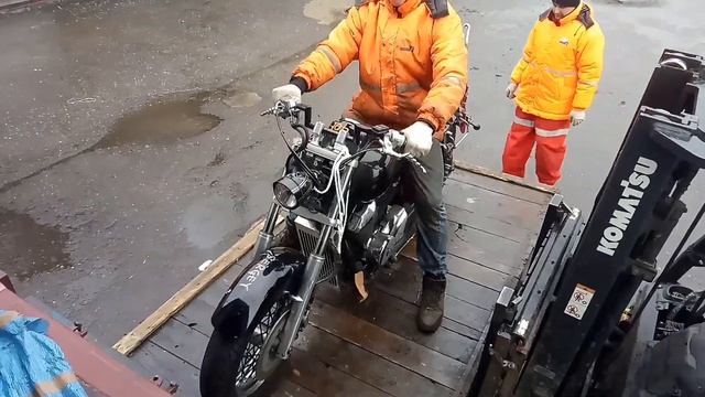 Разгрузка контейнера из Японии.17.02.2020. Мотоциклы, Лодочные моторы, спецтехника.Unboxing. смотреть онлайн