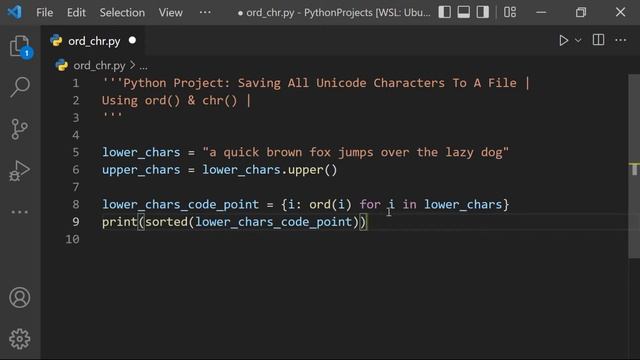 Unicode Characters Saved To A File| Project Using ord() & chr() | Python Projects For Beginners смотреть онлайн
