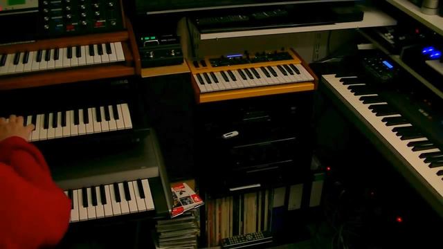Moog Minimoog Voyager, Korg Wavestation And Roland Fantom FA76