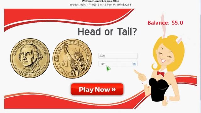 Play online Head or Tail Game смотреть онлайн