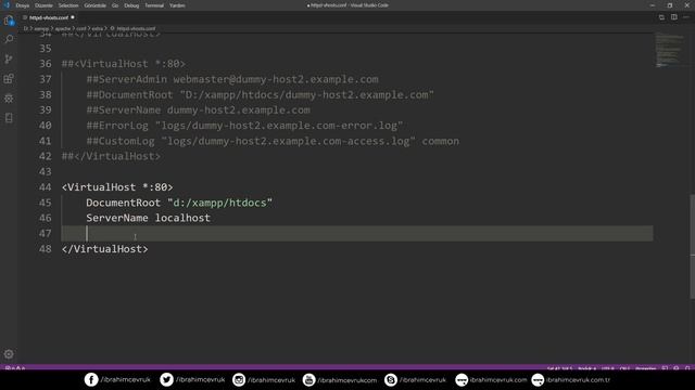 LocalHost'ta SubDomain Oluşturma (Local Subdomain) смотреть онлайн