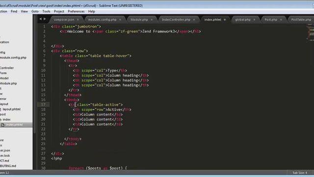 How to Fetch all Records from Database and Display on Home Page using Zend Framework 3 Part-5 смотреть онлайн