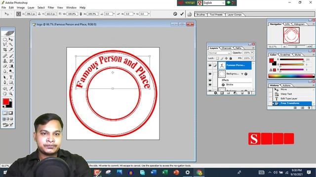 How To Make A Logo In Adobe Photoshop CS 8.0 Very Easy Way #safi360 #techmaster