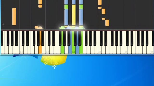 Real Things you do me are everything [Piano tutorial by Synthesia] смотреть онлайн