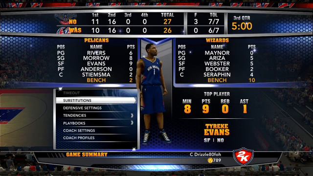 NBA 2K14 Gameplay - New Orleans Pelicans vs Washington Wizards Full Game смотреть онлайн