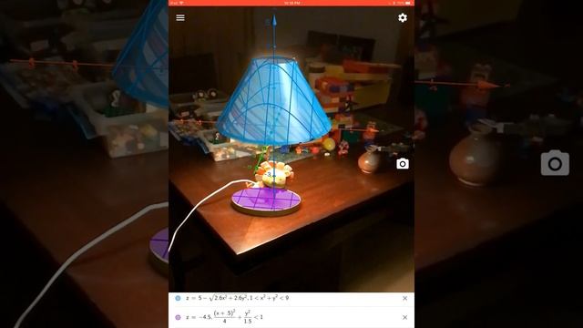 Modeling a Lamp Shade + Base in GeoGebra Augmented Reality смотреть онлайн