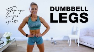 Caroline Girvan - 20 Min DUMBBELL LEG WORKOUT _ Step Ups, Lunges, Squats