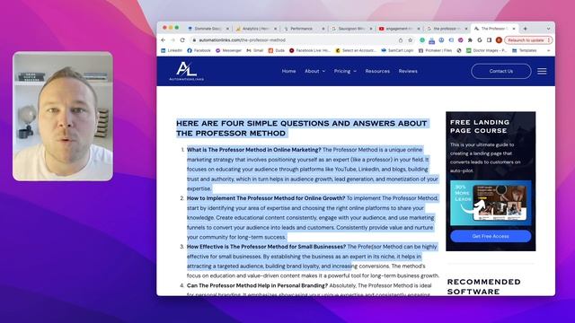 The Professor Method Day 4 - Dominate Google in 2024 Using AI смотреть онлайн