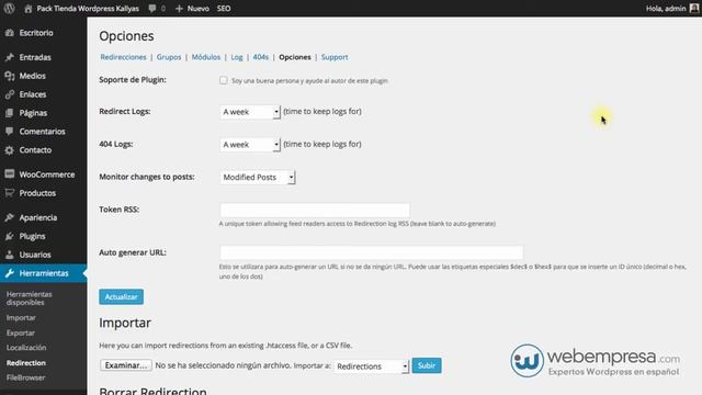 Redirection, como crear redirecciones 301 en WordPress смотреть онлайн