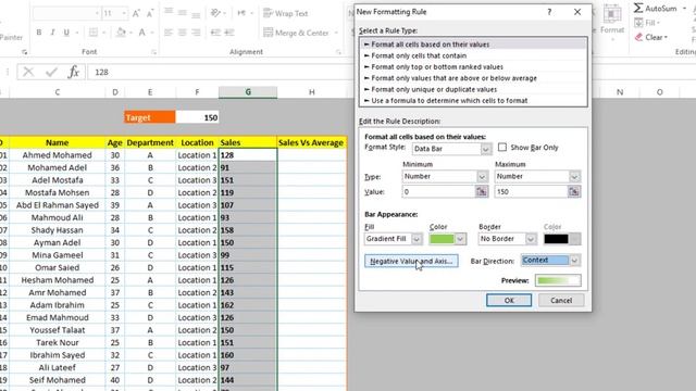 Conditional Formatting in excel Data Bar | شرح التنسيق الشرطى فى الاكسل - Excel Online смотреть онлайн