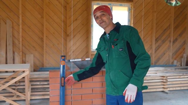 Кирпичная печь в каркасном доме. смотреть онлайн