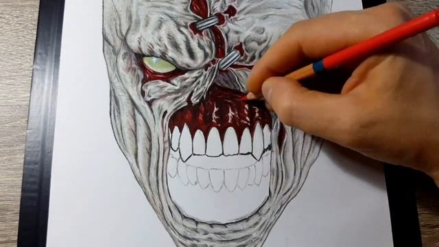 Drawing Resident evil (Genesis). Рисуем Обитель зла (Генезис). Draw Evil Boss. Рисунок Злого Босса. смотреть онлайн