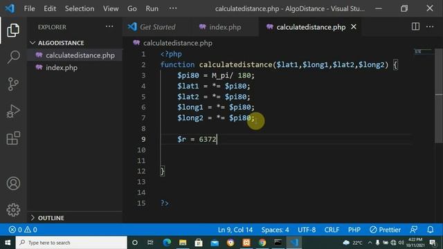 How to Calculate distance between two coordinates using PHP смотреть онлайн