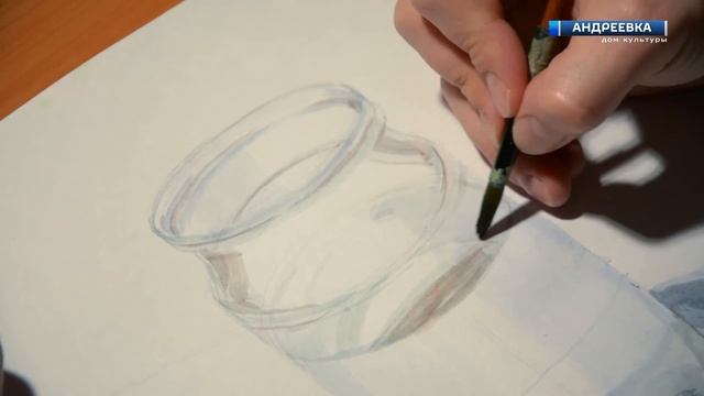 #АндреевкаOnline | Акварель | Рисунок с натуры смотреть онлайн