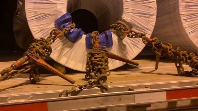 Дальнобой по сша. Загрузка железными рулонами в штате Алабама. смотреть онлайн