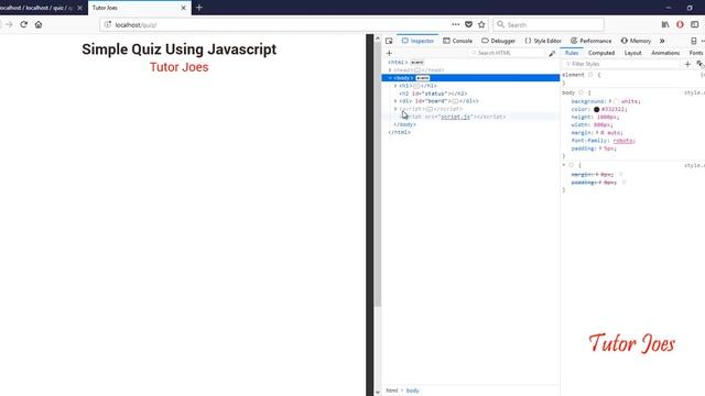 Simple Quiz Project in Javascript PHP and MySQL in Tamil смотреть онлайн