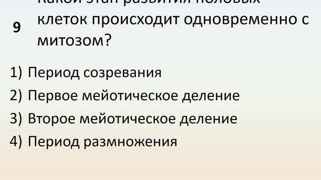 Б9 11 Половое размножение Развитие половых клеток смотреть онлайн