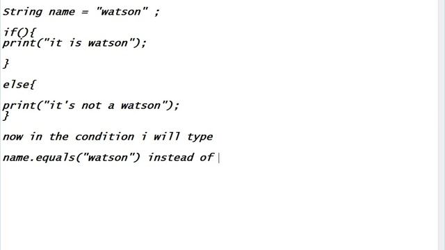 For Beginners | How To Use If Else With String Condition In Java смотреть онлайн