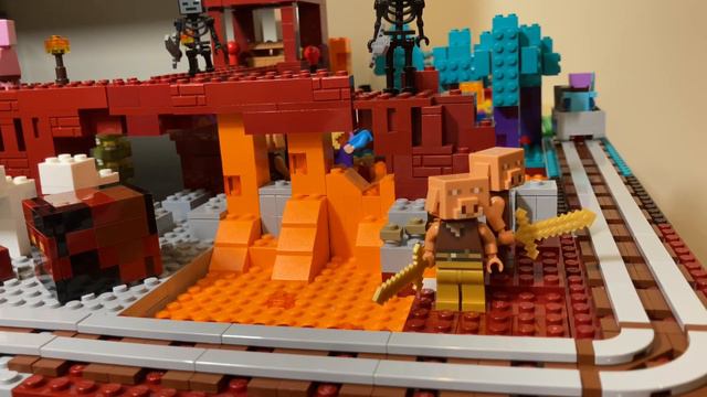 Lego Minecraft Nether MOC! Building A Lego Minecraft World Part II! смотреть онлайн