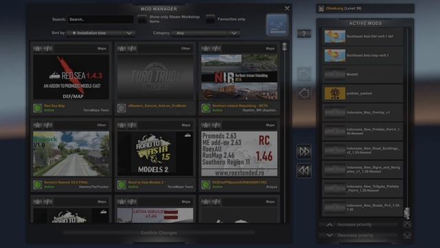 ETS2 1.46 MapCombo, ProMods 2.63, Red Sea 1.4.3, Road To Asia 1.5, Northern Ireland Rebuilding, Etc