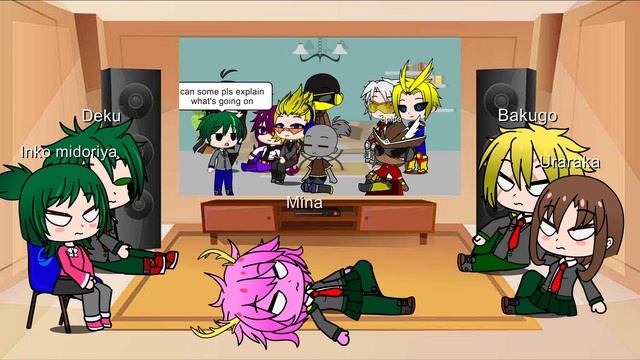 Class 1A + inko react to UA Teachers arguing about adopting DEKU Adopted deku AU part 2 смотреть онлайн