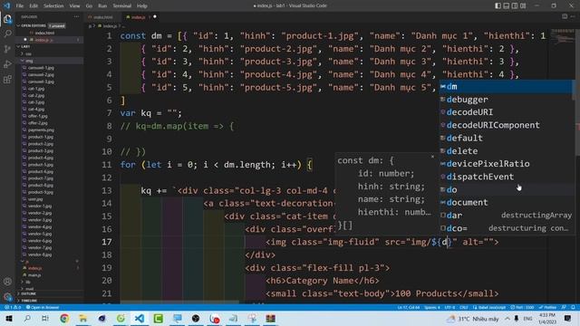 ES6 - đọc mảng json, let, const, dấu backtick, map, join, đọc file json với XMLHttpRequest смотреть онлайн