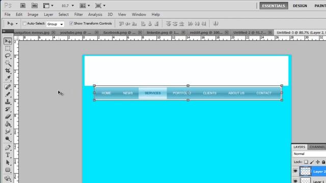 How to Create Web Page Layouts in Photoshop CS5 смотреть онлайн