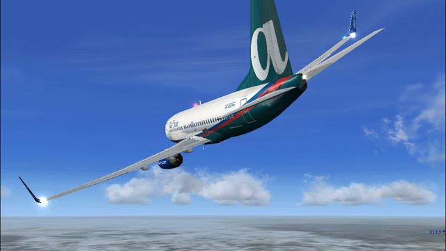 FSX Airtran takeoff from Chicago Midway to Orlando смотреть онлайн