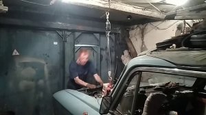 Установка двигателя Москвич 412 - часть 1
